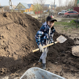 Таскаем землю в огород